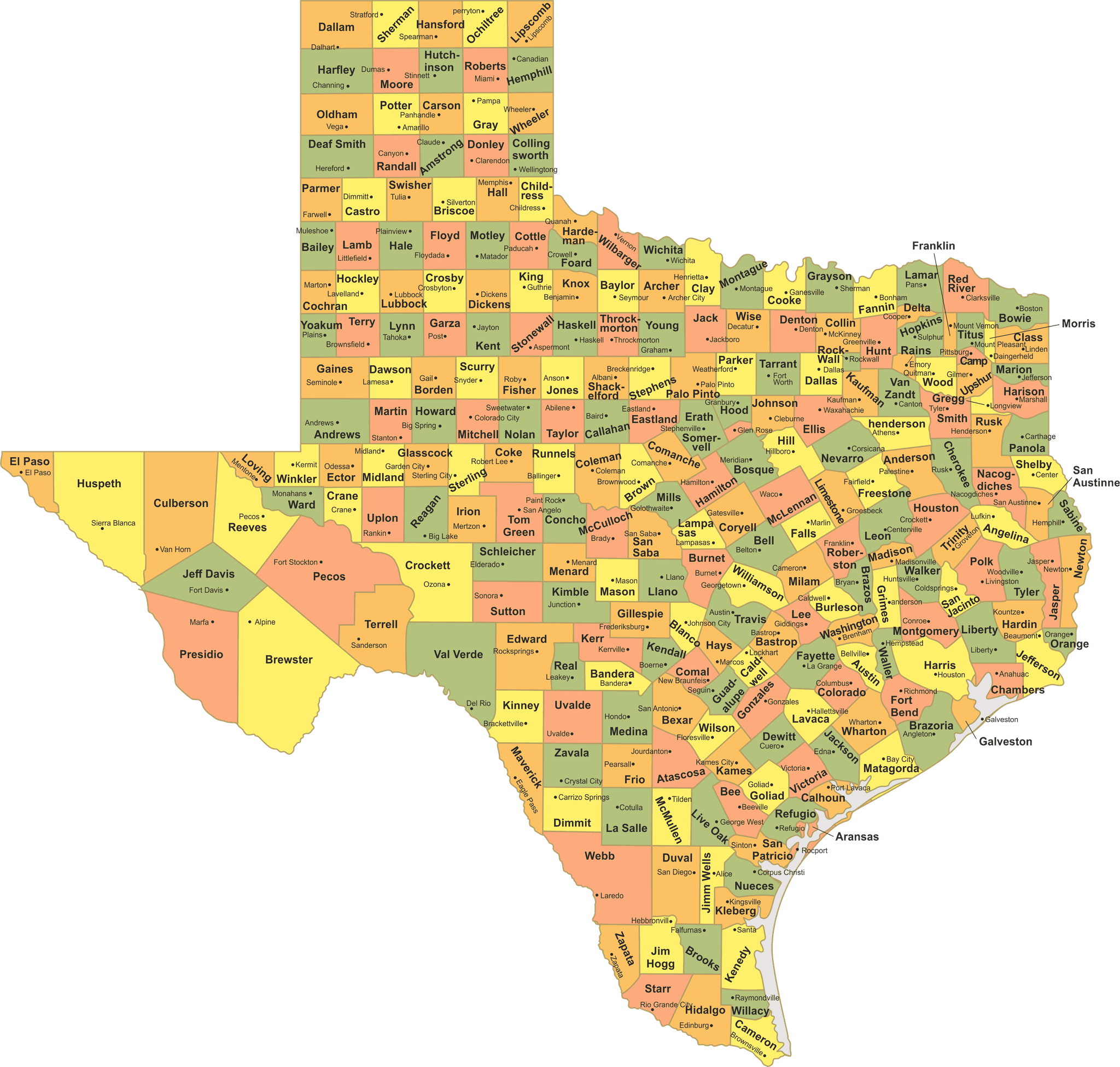 Texas map