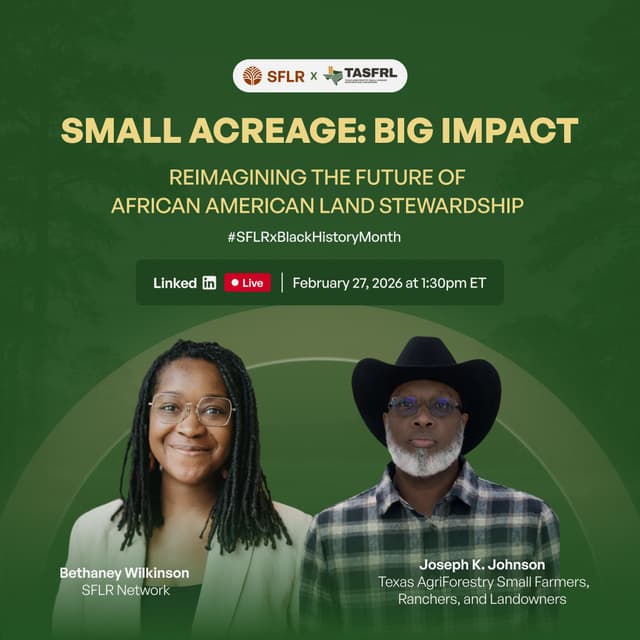 Small Acres, Big Impact: SFLR x TASFRL Texas Site Launch (LinkedIn Live)